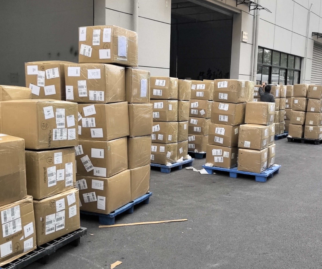 Pallets ready for dispatch